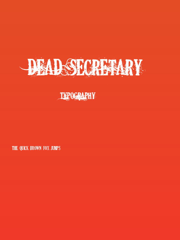 DEAD SECRETARY Poster