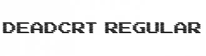 DEADCRT Regular  नि: शुल्क फ़ॉन्ट्स डाउनलोड