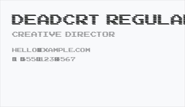 DEADCRT Regular Business Card