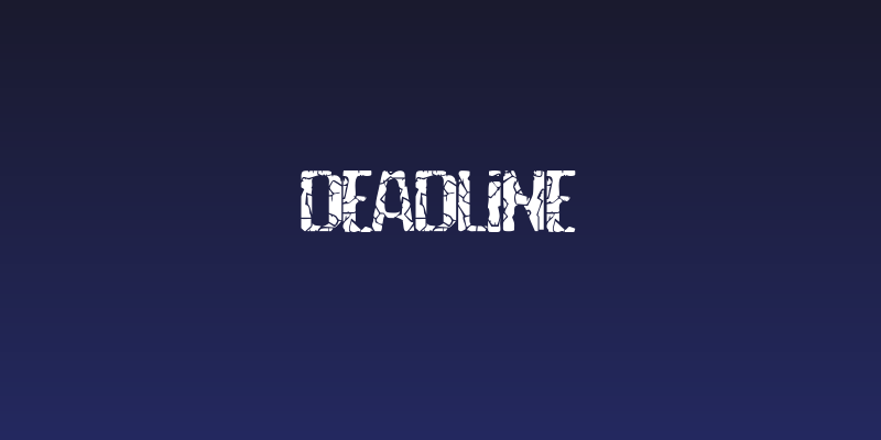 DEADLINE Social Header