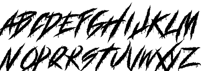 DEADLY CLAWS Font LOWERCASE