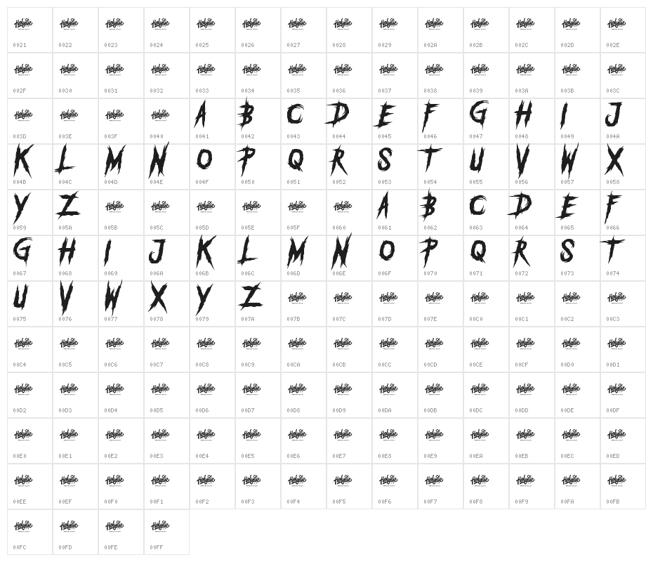 DEADLY KILLERS Character Map