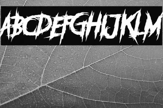 DEADLY KILLERS Font examples