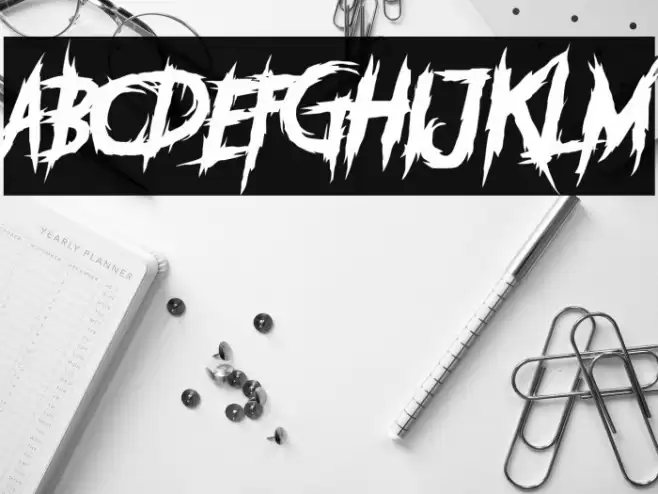 DEADLY KILLERS Font examples