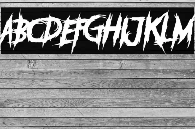 DEADLY KILLERS Font examples