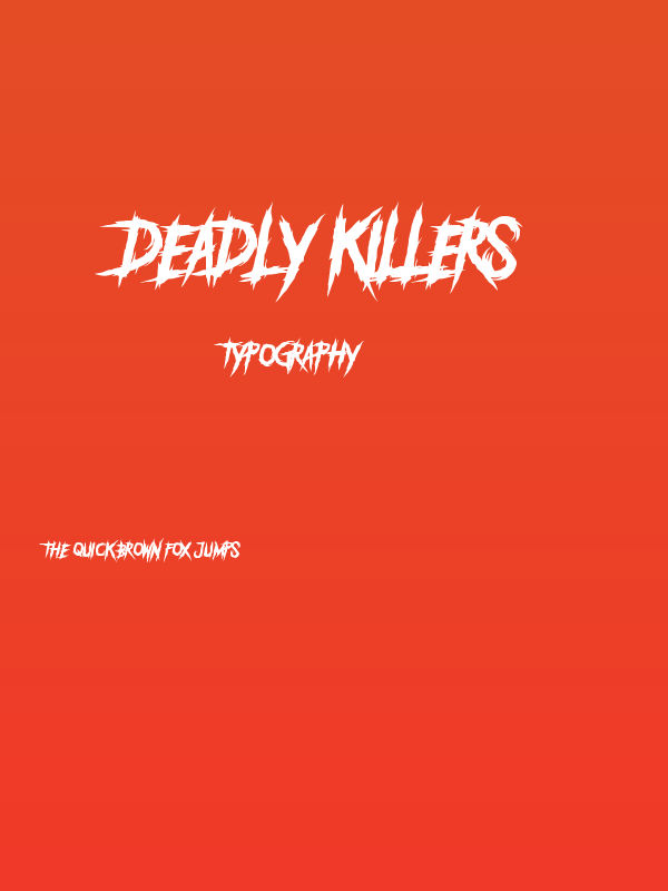 DEADLY KILLERS Poster