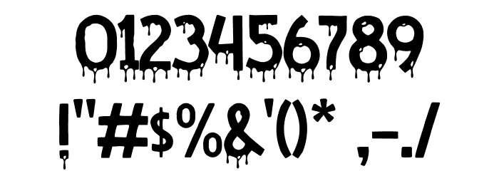 DEADLY POISON I Font OTHER CHARS