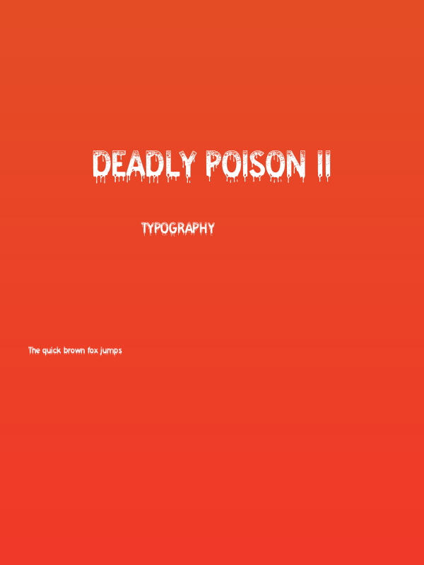 DEADLY POISON II Poster