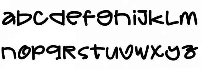 DEAR Daddy PERSONAL USE Font LOWERCASE