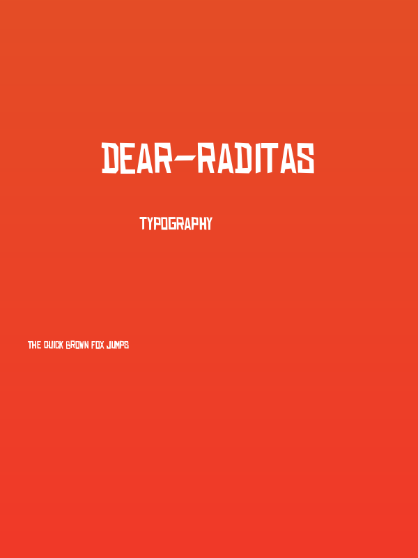 DEAR-RADITAS Poster