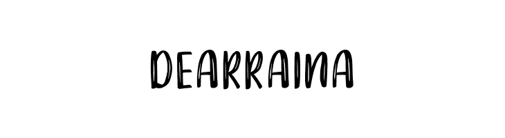DEAR RAINA  baixar fontes gratis