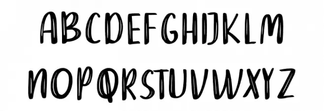 DEAR RAINA خط أحرف صغيرة