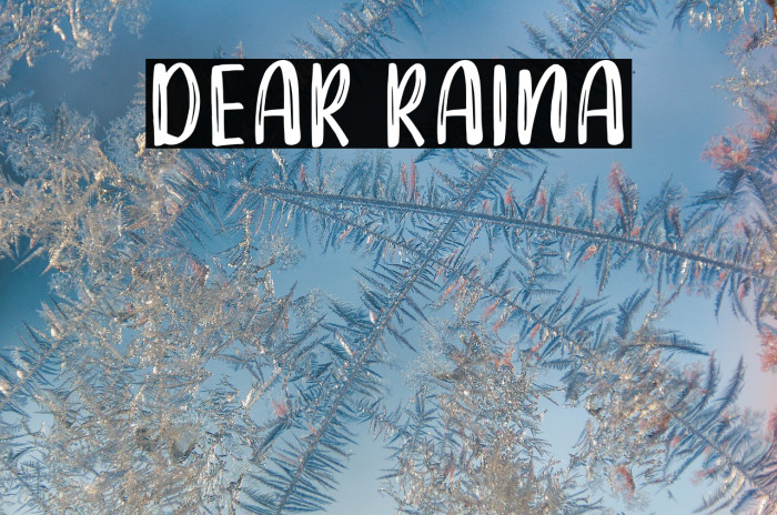 DEAR RAINA Example 2