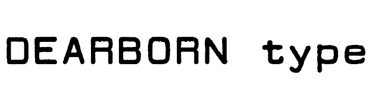 DEARBORN type  免费字体下载