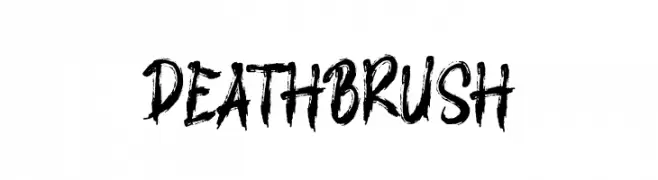 DEATH BRUSH  font caratteri gratis