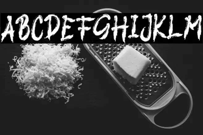 DEATH BRUSH Font examples