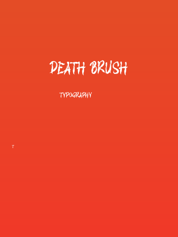 DEATH BRUSH Poster
