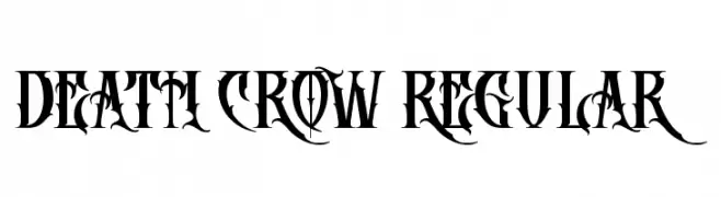 DEATH CROW Regular  font caratteri gratis