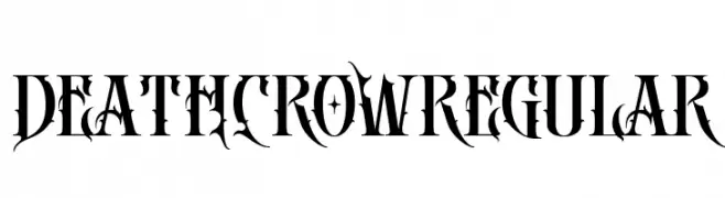 DEATH CROW Regular  font caratteri gratis