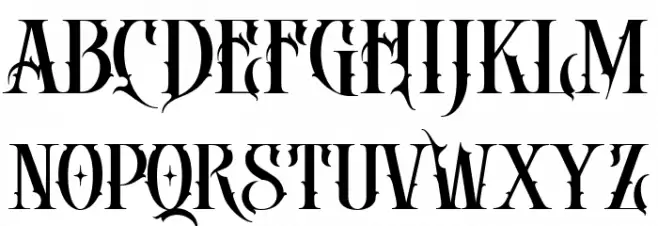 DEATH CROW Regular Schriftart Groß