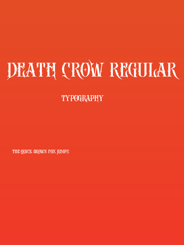 DEATH CROW Regular Poster