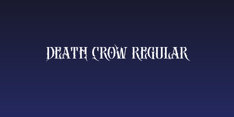 DEATH CROW Regular Social Header