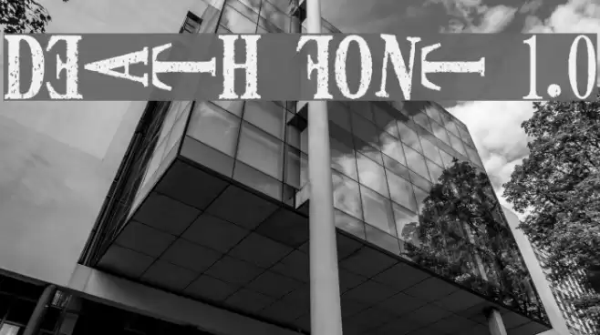 DEATH FONT ver1.0 Font examples