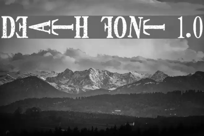 DEATH FONT ver1.0 Font examples