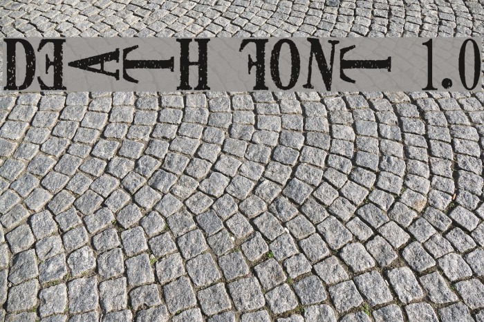 DEATH FONT ver1.0 Schriftart examples