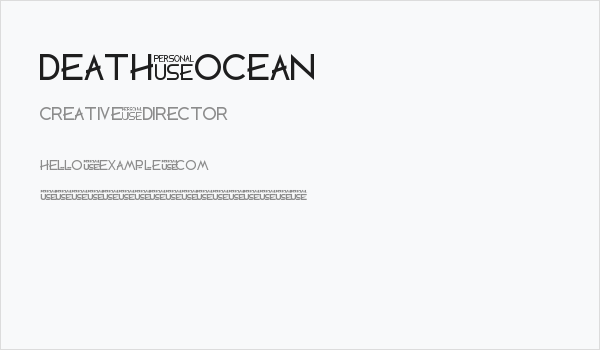 DEATH OCEAN Business Card