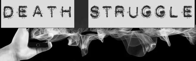 DEATH STRUGGLE Font examples