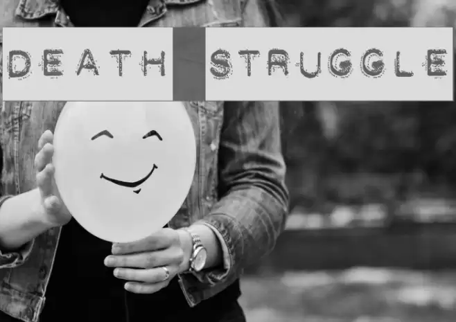 DEATH STRUGGLE Font examples