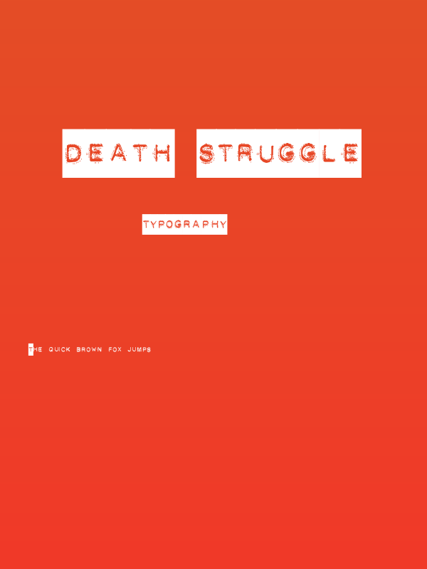 DEATH STRUGGLE Poster