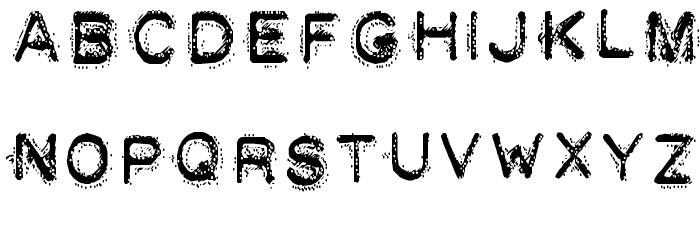 DEATH STRUGGLE Font LOWERCASE