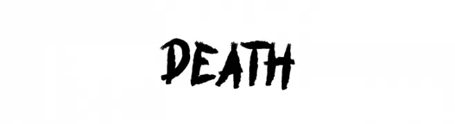 DEATH  フリーフォントのダウンロード