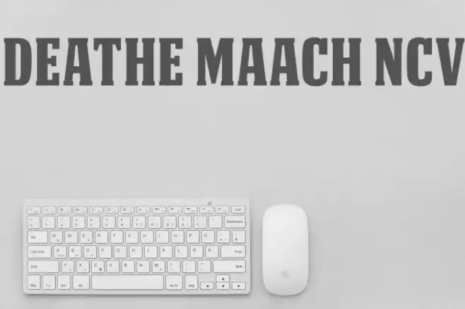 DEATHE MAACH NCV Font examples