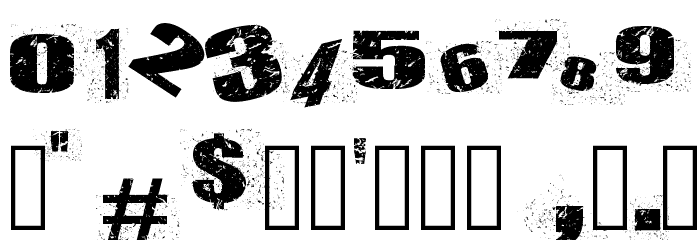 DEATHLANE Font OTHER CHARS