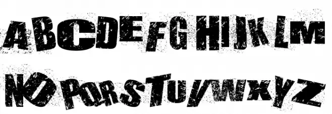 DEATHLANE 字体 大写
