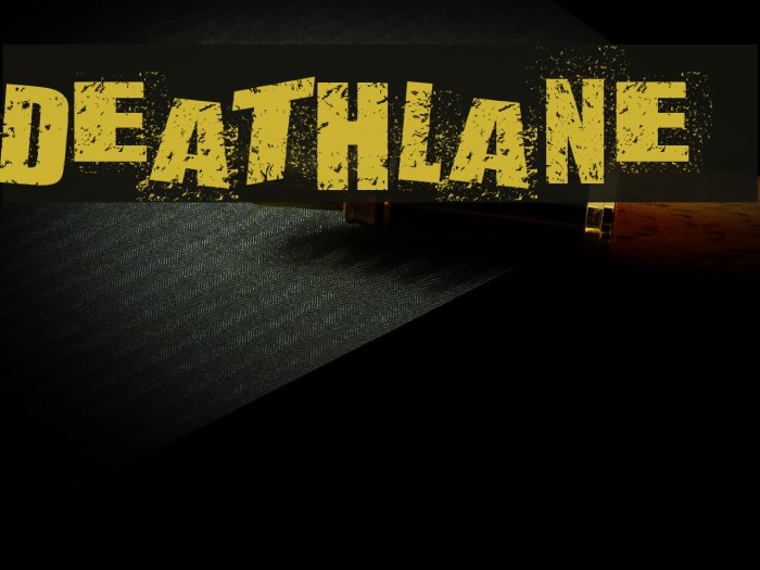 DEATHLANE Font examples