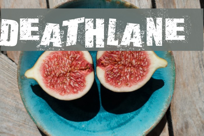 DEATHLANE Font examples