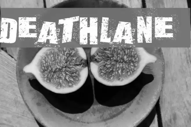 DEATHLANE Font examples
