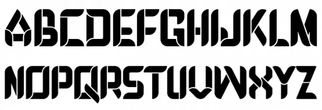 DEBROSEE Schriftart Groß