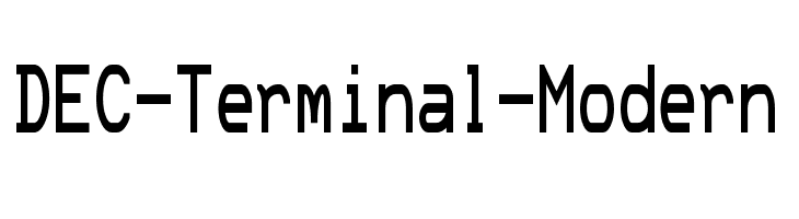 DEC-Terminal-Modern  baixar fontes gratis