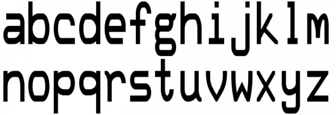 DEC-Terminal-Modern Fonte MINÚSCULAS
