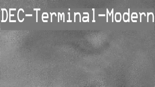 DEC-Terminal-Modern Font examples