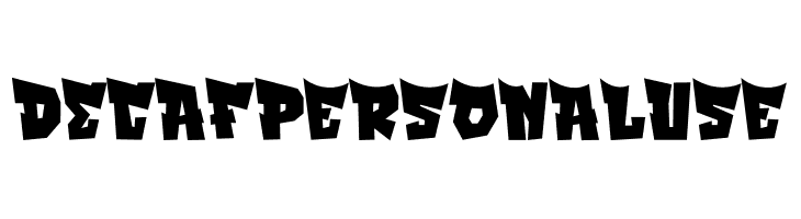 DECAF Personal Use  font caratteri gratis