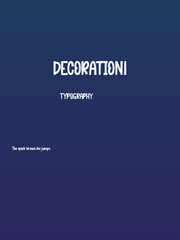 DECORATION1 Poster