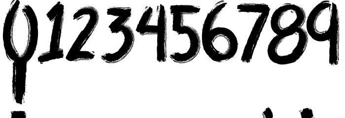 DEEPSHOCKZ DEMO Font OTHER CHARS