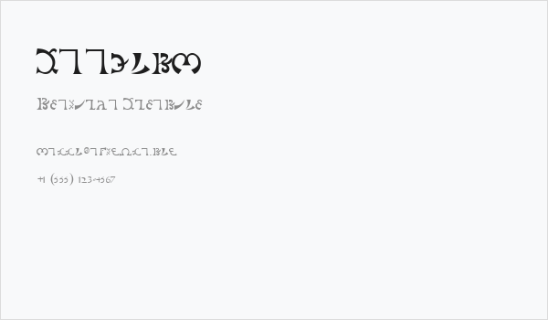 DEEnoch Business Card