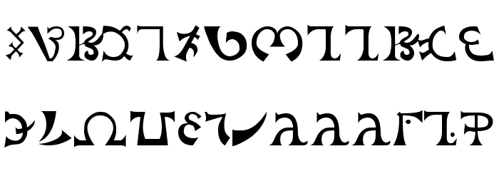 DEEnoch Font LOWERCASE